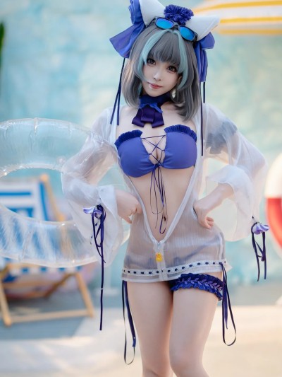 Bangni邦尼 cosplay Cheshire Swimsuit – Azur Lane