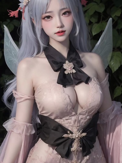 [AI Generated] 清纯唯美系列：可爱的七彩蝶